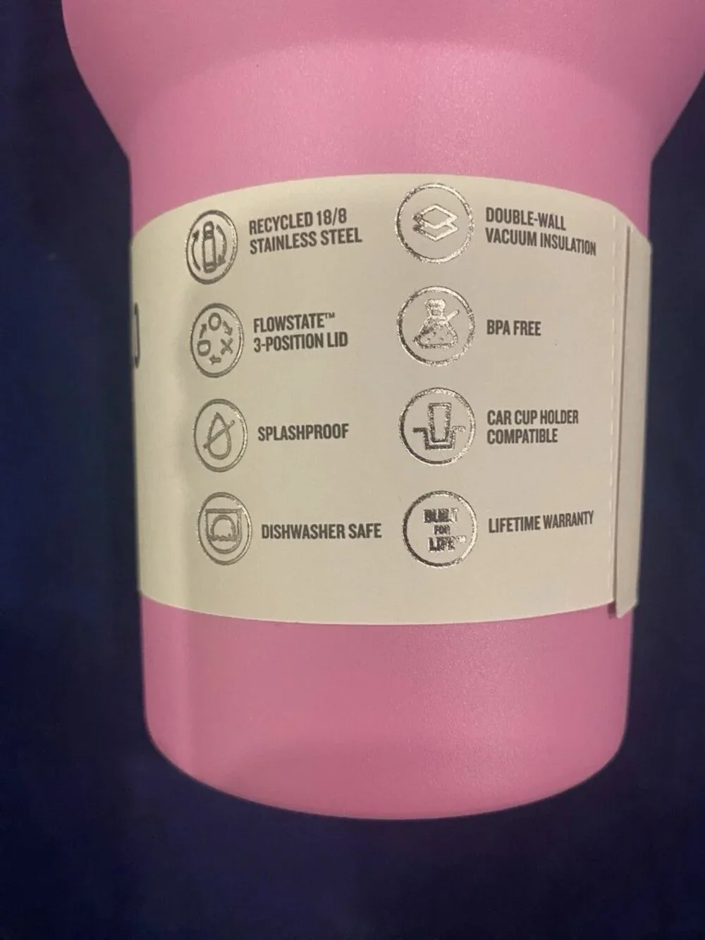 Stanley Quencher H2.0 Flowstate 40oz Tumbler, Pink Floral Limited Edition - Picture 3 of 5